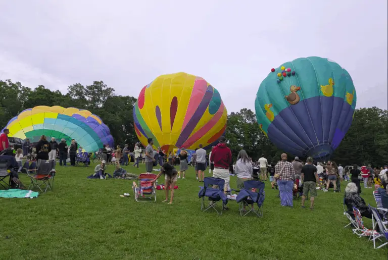 Hot Air Balloon Inflating- Henrico Richmond, VA
