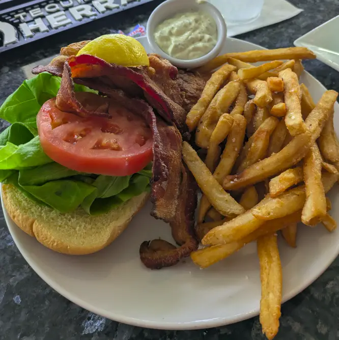 Fish Sandwich - The Porch on Long Creek - Virginia Beach, VA